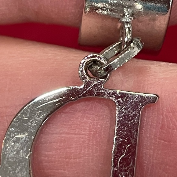 🆕 Dior Palladium Plated Logo Ring. Size 7 - Picture 8 of 10